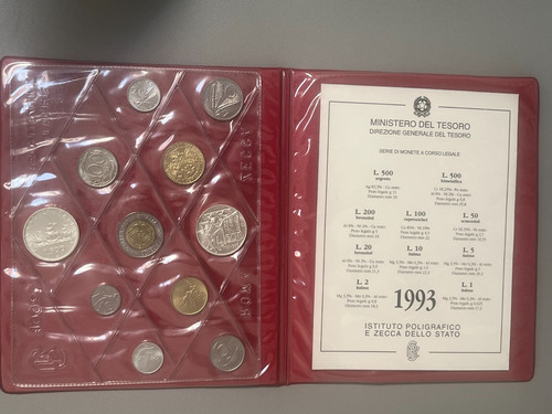 Serie valori italia 1993 - 11,