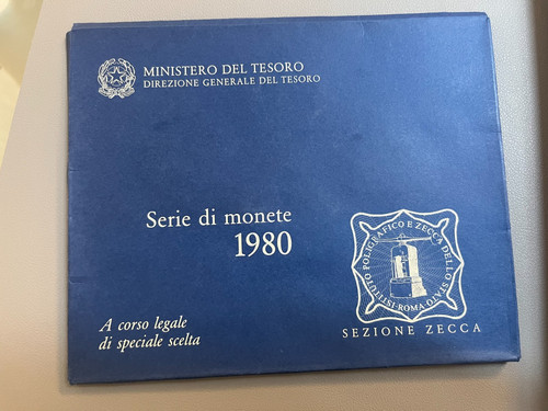 Serie valori italia - serie, 1980