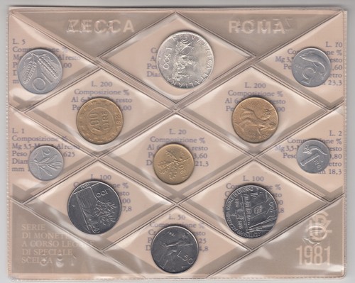 Serie valori set - serie, italia