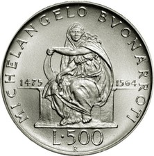 500 lire MICHELANGELO